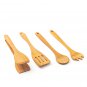 Tuuli Kitchen 4 Piece Wooden Kitchen Utensils Set Cherry Wood