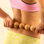Tuuli Accessories Anti Cellulite Ball Massager Massage Roller with Handle Maderotherapy Made of Wood