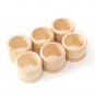 tuuli Kitchen Set of 6 Wooden Napkin Rings for Table Decoration Φ 4.3 cm