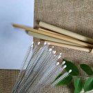 Bamboo straw brush