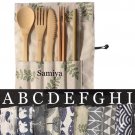 bamboo cutlery set / portable cutlery set