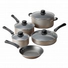 New Non- stick Cookware 9-piece Set Pots Pans Lids Fast Shipping Champane Nice!