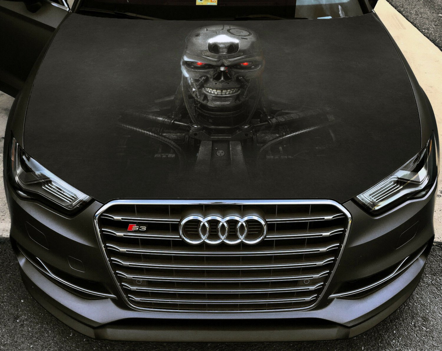 Vinyl Car Hood Full Color Graphics Decal Terminator Rise of the ...