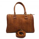 leather bag - spedy woven small new - cream