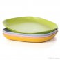 LEKOCH Eco Friendly Bamboo Dinner Plates Set 22cm 4 Colors Camping Picnic