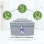 Portable UV Cleaning Box (Foldable) with 12 Lamp Beads and 1200mAh Battery for