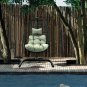 Single Seats Swing Chair Hanging Chair Sofa with Seat Cushion and Headrest