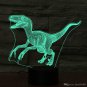 3D Velociraptor Dinosaur Night Light Touch Table Desk Optical Illusion Lamps 7