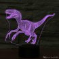3D Velociraptor Dinosaur Night Light Touch Table Desk Optical Illusion Lamps 7