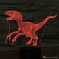 3D Velociraptor Dinosaur Night Light Touch Table Desk Optical Illusion Lamps 7