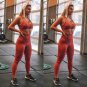 US STOCK Seamless Gym Sets Nylon Woman Sportswear 2 Piece Exercise Leggings