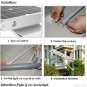 US stock 50W solar led street light solar outdoor led lighting motion all in