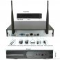 4CH CCTV System Wireless Audio 1080P NVR 4PCS 2.0MP IR Outdoor P2P Wifi IP CCTV
