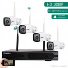 Hodely 8CH 1080P NVR Wifi Set 720P 3.6mm 36-LED Waterproof IP Camera US Plug