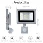 White Shell Spotlight Ultra Thin Led Flood Light Spotlight Outdoor AC220V IP65