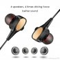3.5mm HIFI Dual Driver Wired Earphone In-Ear Stereo Bass Sport Headset Wired MIC