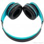 HY-811 Foldable FM Stereo MP3 Player Wired Bluetooth Headset Black & Blue