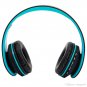 HY-811 Foldable FM Stereo MP3 Player Wired Bluetooth Headset Black & Blue