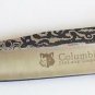 Home knife with wooden handle and handmade decoration