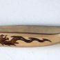 Kitchen knife handmade wood with dragon picture