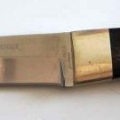 Kitchen Home knife with wooden handle and handmade decoration