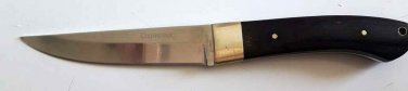 Kitchen Home knife with wooden handle and handmade decoration