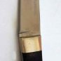 Kitchen Home knife with wooden handle and handmade decoration