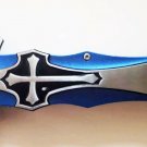 Kitchen Home knife handmade cross steel