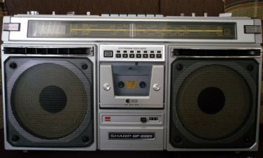 VINTAGE SHARP GF-8585H BOOMBOX Stereo  Radio cassette recorder