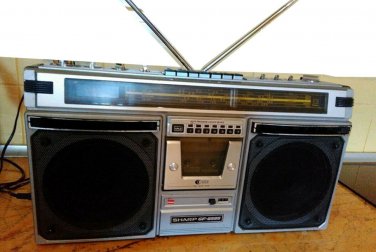 VINTAGE SHARP GF-8585H BOOMBOX GHETTOBLASTER Radio cassette recorder