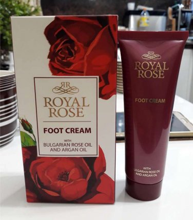 Royal Rose Foot Cream Rose Oil Argan Oil 75ml NEW