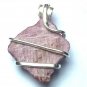 18.19 ct Natural Rough Ruby Crystal in Sterling Silver Pendant Wrap Necklace