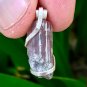 18.5 ct Sterling Silver Wire Wrap Pendant Pink Clean Tourmaline Crystal Necklace