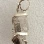 22 carat Sterling Silver Wire Wrap Pendant W/ Natural Diamond Quartz,Necklace