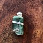 13.10 Watermelon Tourmaline Slice in Sterling Silver Art Wrap Pendant