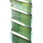39.10 carat Bi Color Fluorite in Hand Forged Sterling Silver Art Wrap Pendant