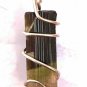 33.0 ct Sterling Silver Wire Wrap Pendant Tri Color Tourmaline Crystal Necklace