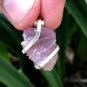 22.20 ct Sterling Silver Wire Wrap Pendant Natural Pink Tourmaline Crystal