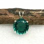 43 ct Sterling Silver Wire Wrap Pendant W/ Quartz Gem Jewelry