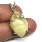 43 ct Calcite in Hand Forged Sterling Silver Art Wrap Pendant / Necklace