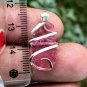 10.90 carat Flawless Tourmaline Slice Sterling Silver Art Wrap Pendant Necklace
