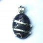 6.10 ct Natural Royal SUGILITE in Hand Forged Sterling Silver Art Wrap Pendant