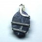 6.10 ct Natural Royal SUGILITE in Hand Forged Sterling Silver Art Wrap Pendant
