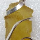 7.60 ct Citrine Shard in Hand Forged Sterling Silver Pendant Necklace