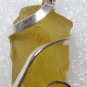 7.60 ct Citrine Shard in Hand Forged Sterling Silver Pendant Necklace