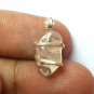 10.10ct Sterling Silver Wire Wrap Pendant Natural Rose Quartz,Handmade Necklace