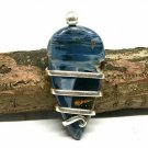 33 ct Pietersite in Hand Forged Sterling Silver Art Wrap Pendant / Necklace
