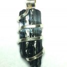 13.70 Carats Natural Paraiba Tourmaline Crystal in Silver Wire wrap Art