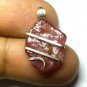 11.90 ct Natural Rough Ruby Crystal in Sterling Silver Pendant Wrap Necklace