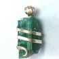 12.50 Carats Natural Pariba Tourmaline Crystal in Silver Wire wrap Art Necklace